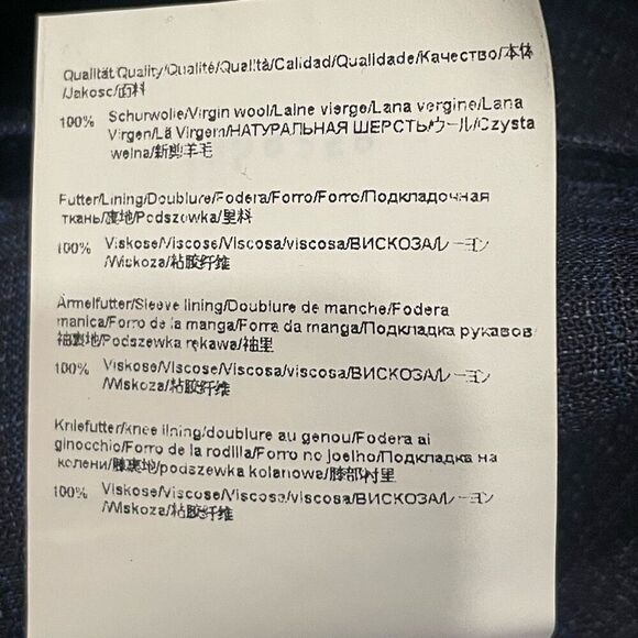 Boss by Hugo Boss Men's Novan 6 Ben 2 Slim-Fit Blazer Size US 44L - Picture 9 of 9